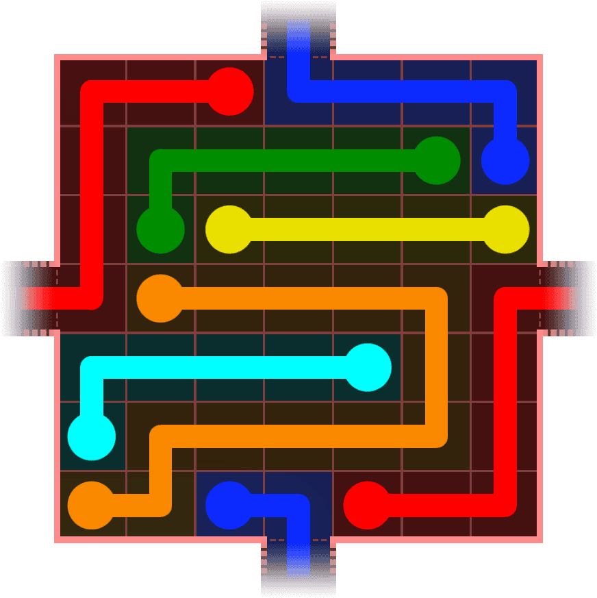 Flow Free Warps 750 Solution