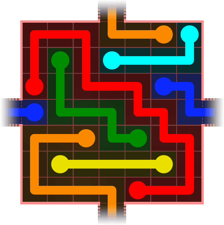 Flow Free Warps 634 Solution
