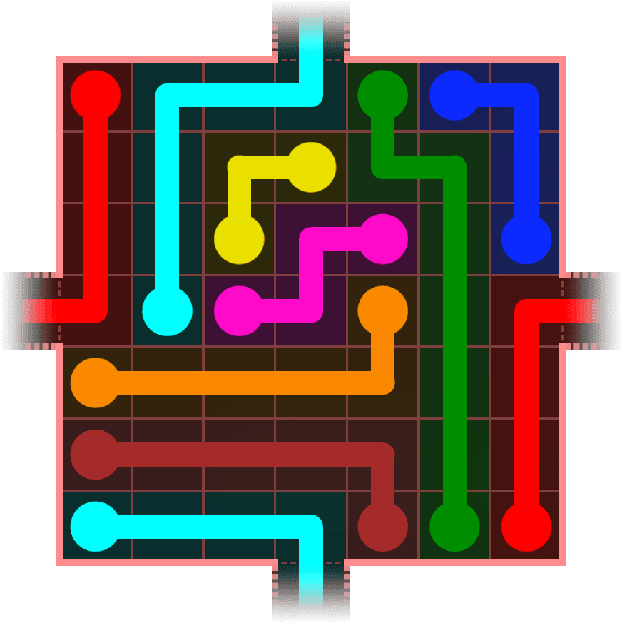 Flow Free Warps 641 Solution