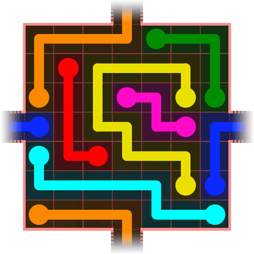 Flow Free Warps 644 Solution