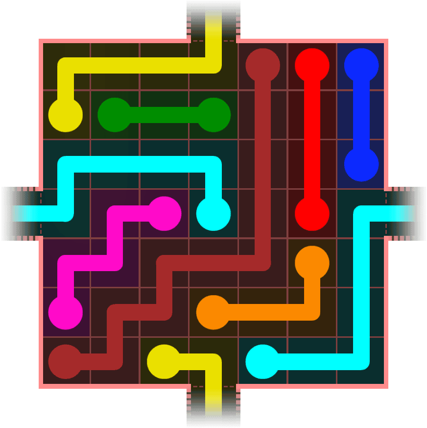Flow Free Warps 646 Solution
