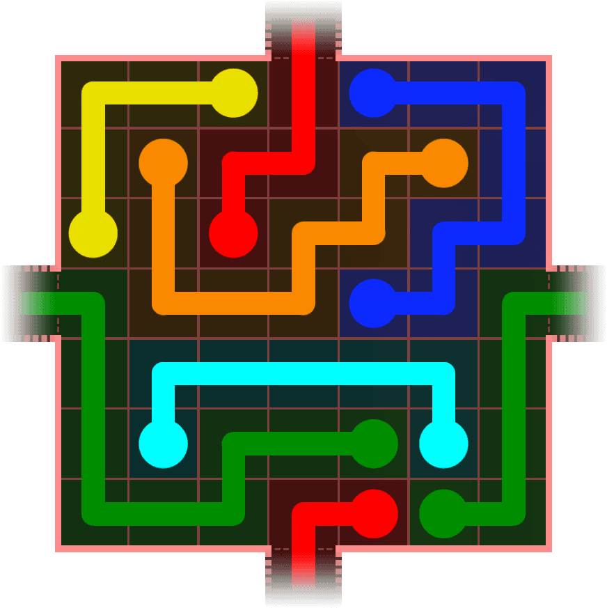 Flow Free Warps 647 Solution