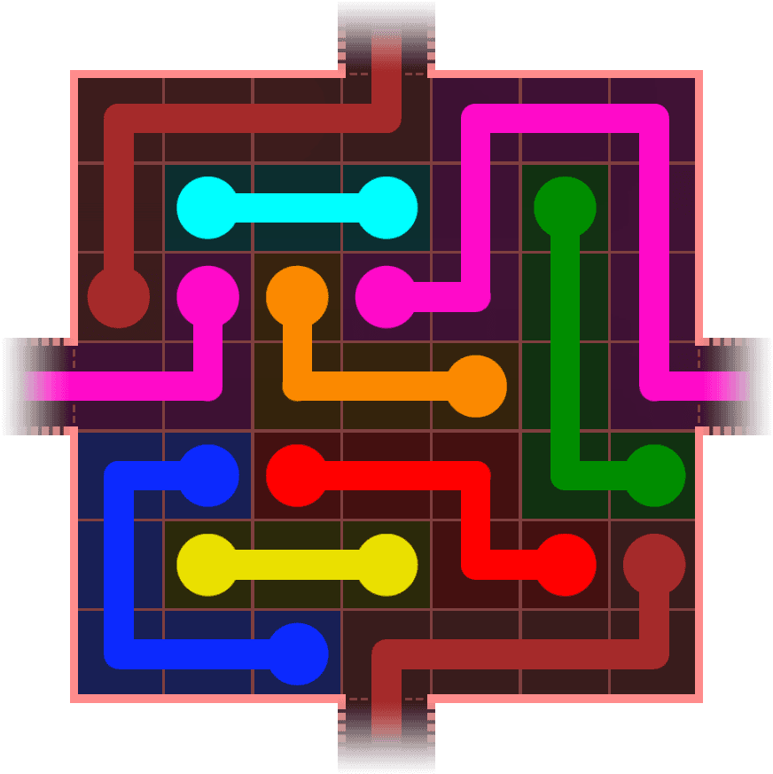 Flow Free Warps 648 Solution