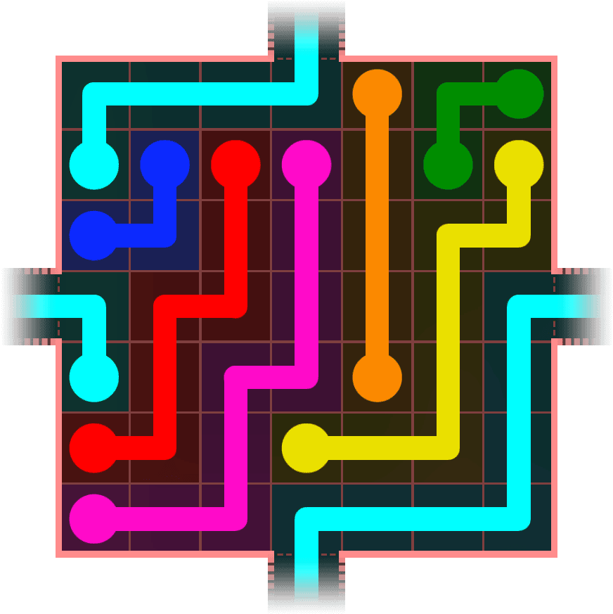 Flow Free Warps 651 Solution