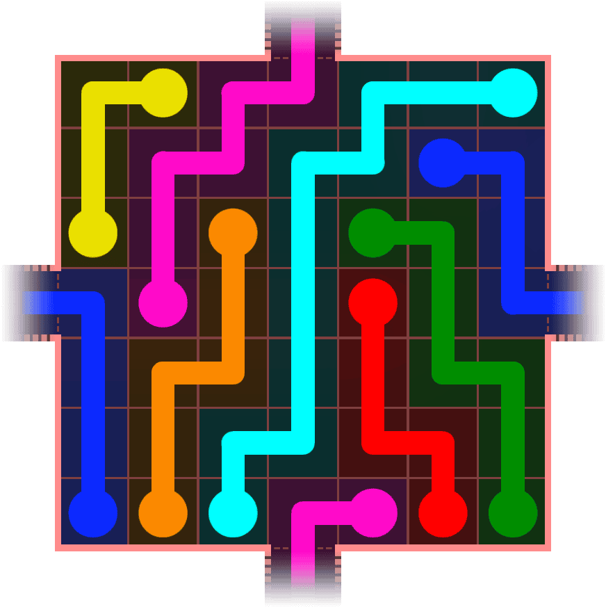 Flow Free Warps 652 Solution