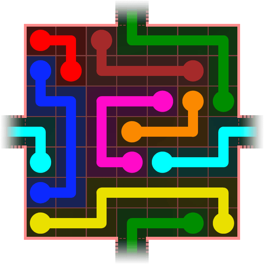 Flow Free Warps 654 Solution
