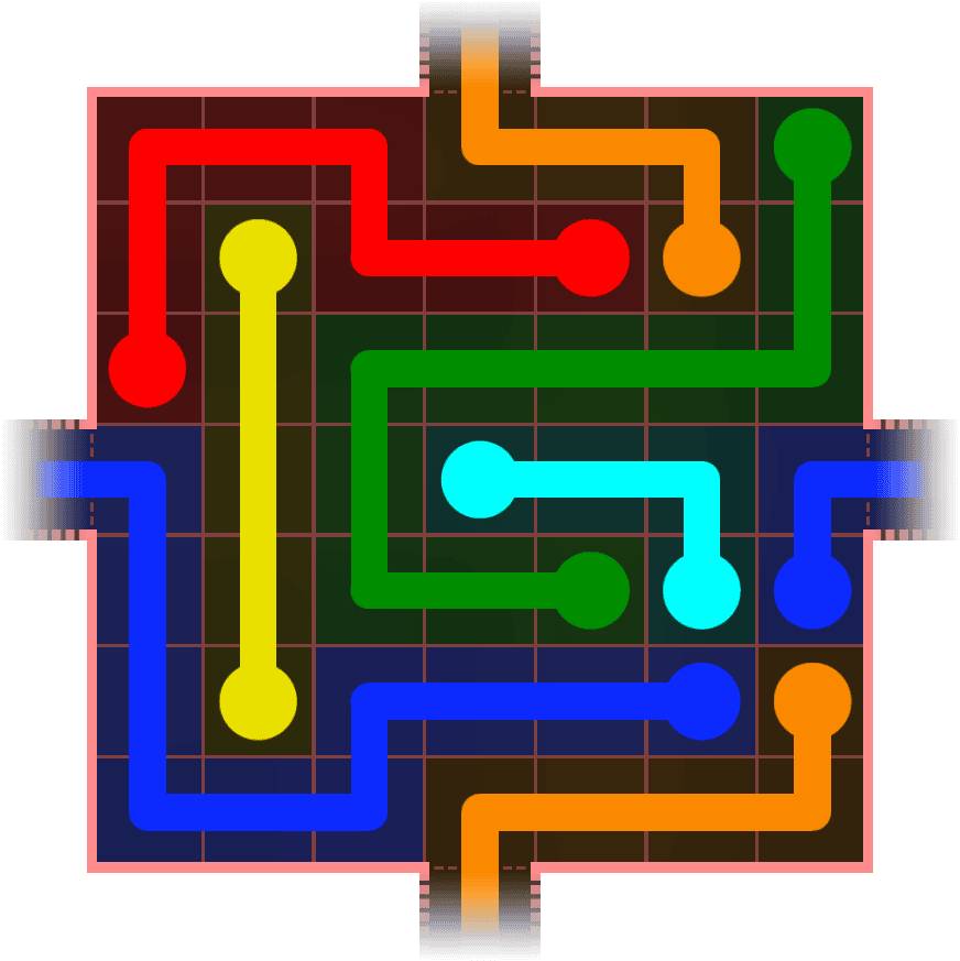 Flow Free Warps 657 Solution