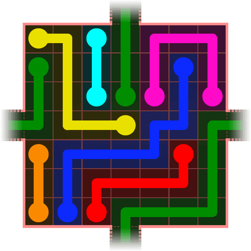 Flow Free Warps 658 Solution