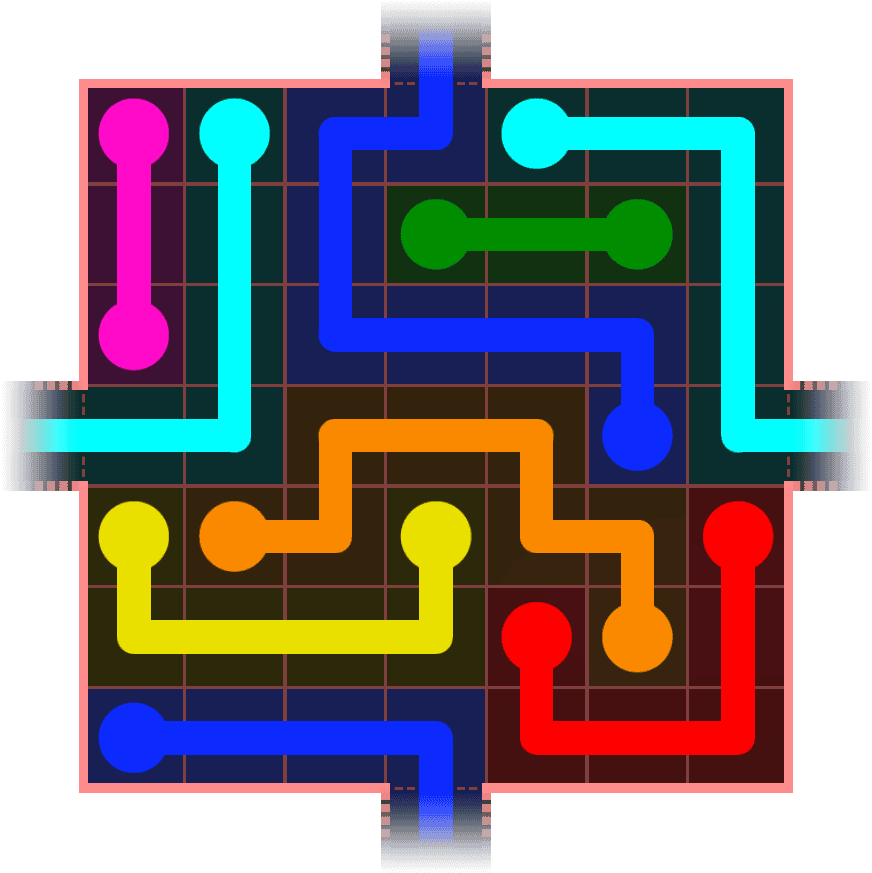Flow Free Warps 659 Solution