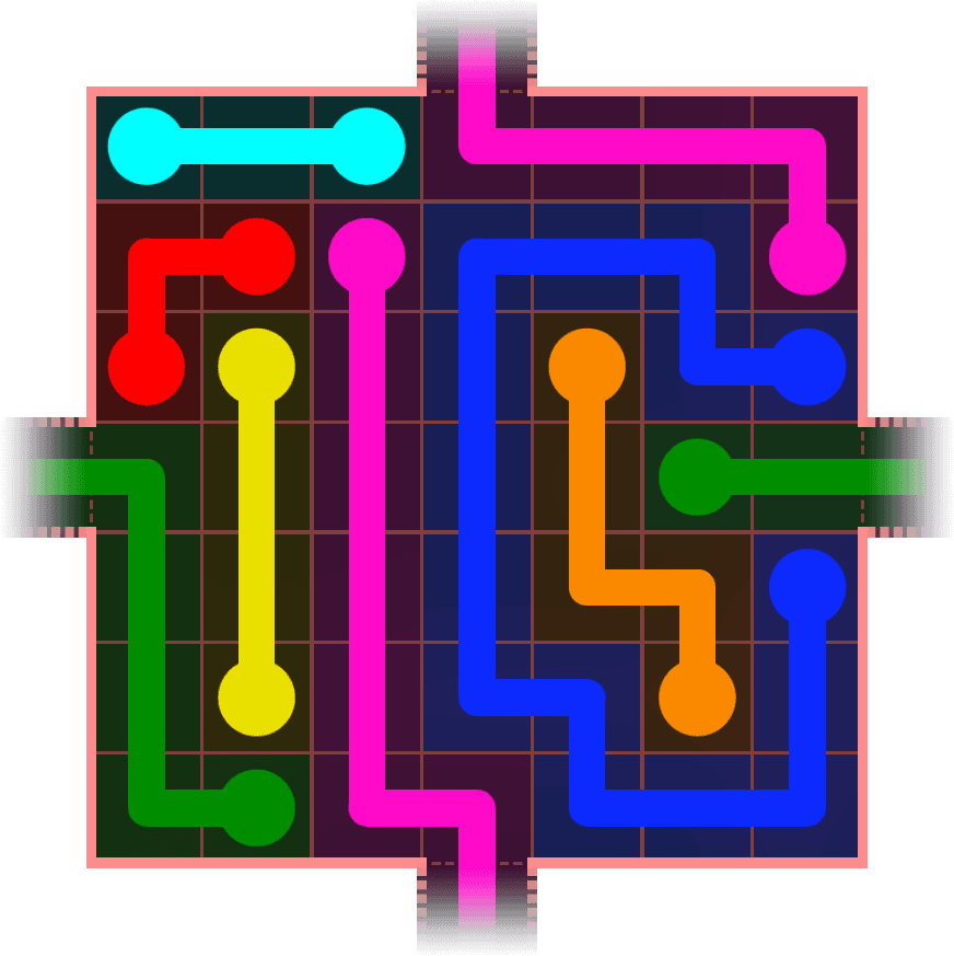Flow Free Warps 662 Solution