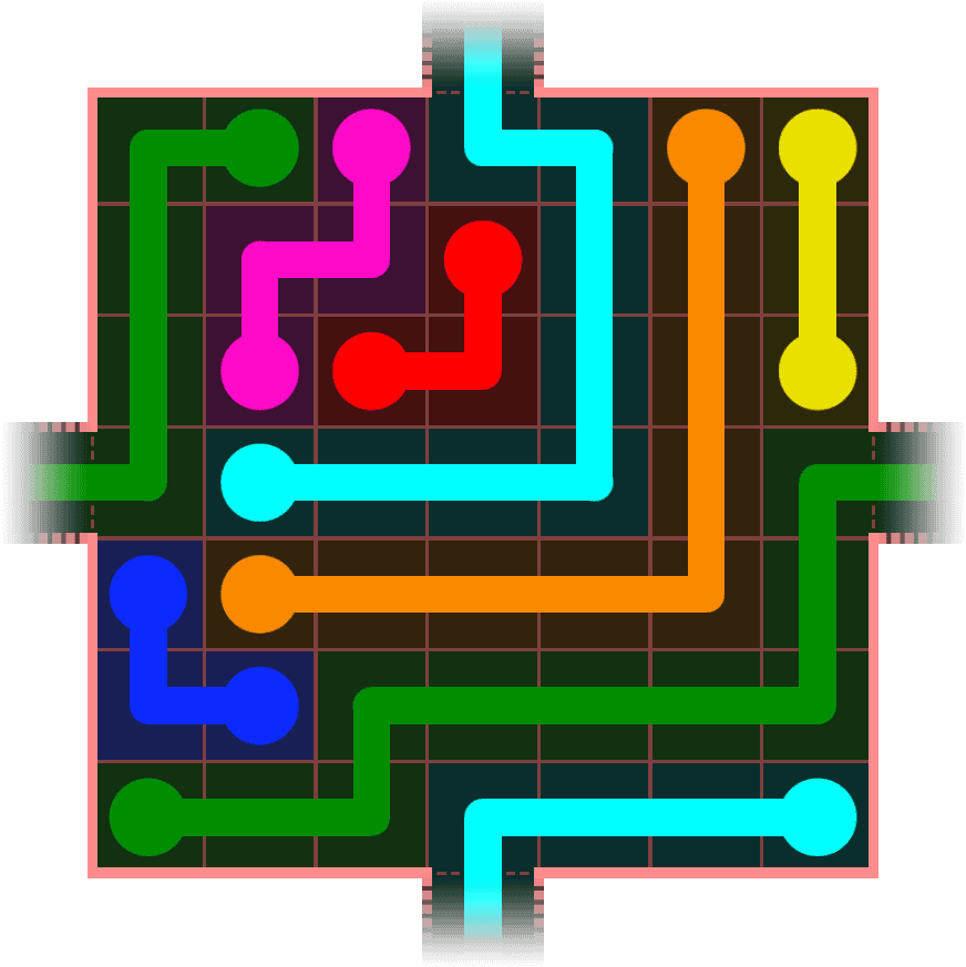Flow Free Warps 663 Solution