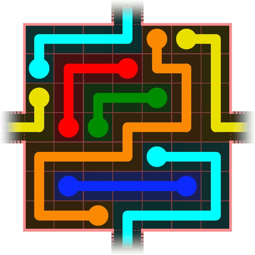 Flow Free Warps 667 Solution