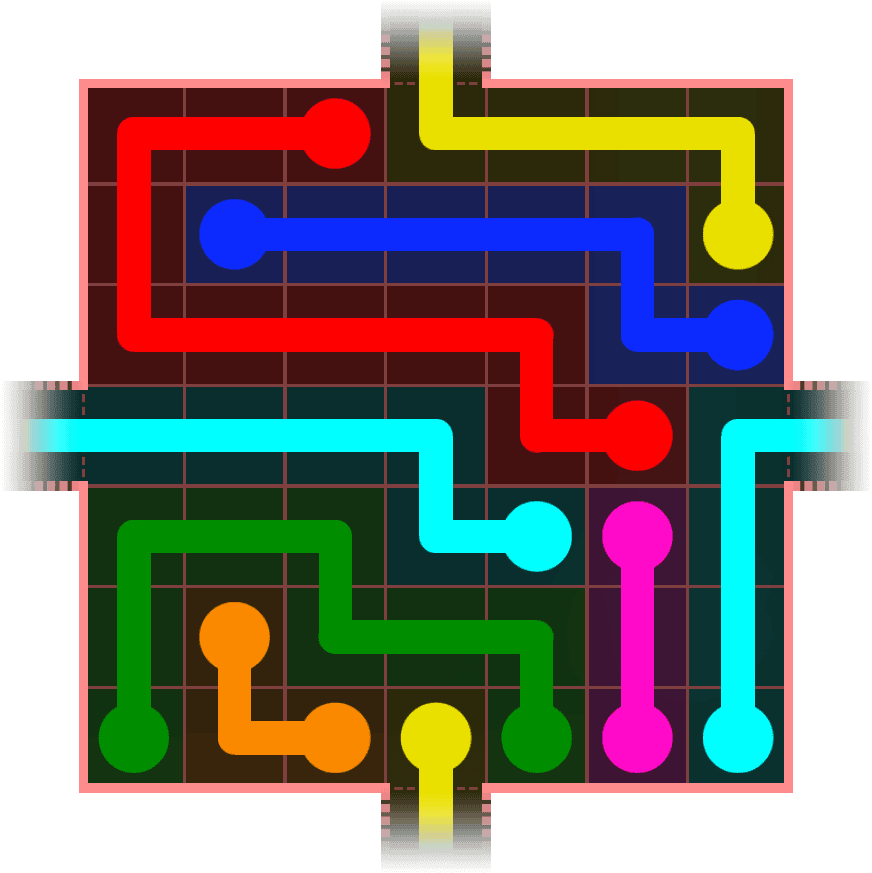 Flow Free Warps 671 Solution