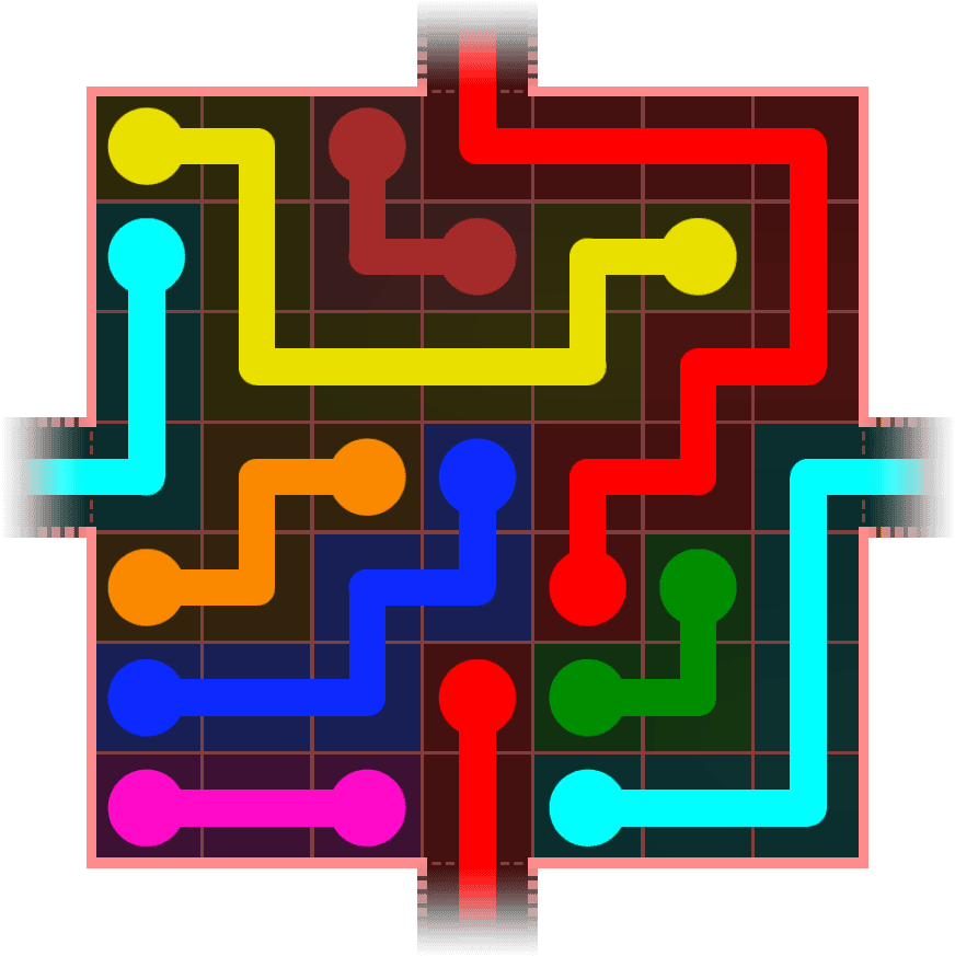 Flow Free Warps 676 Solution