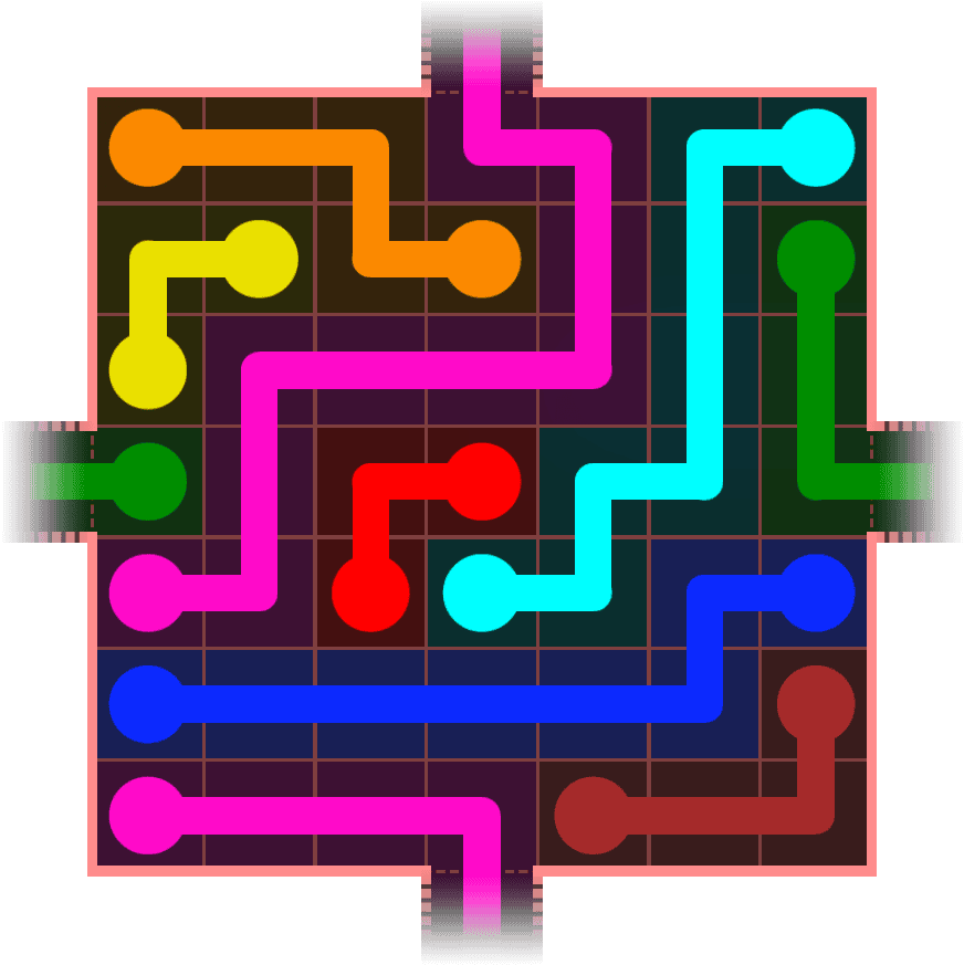 Flow Free Warps 681 Solution