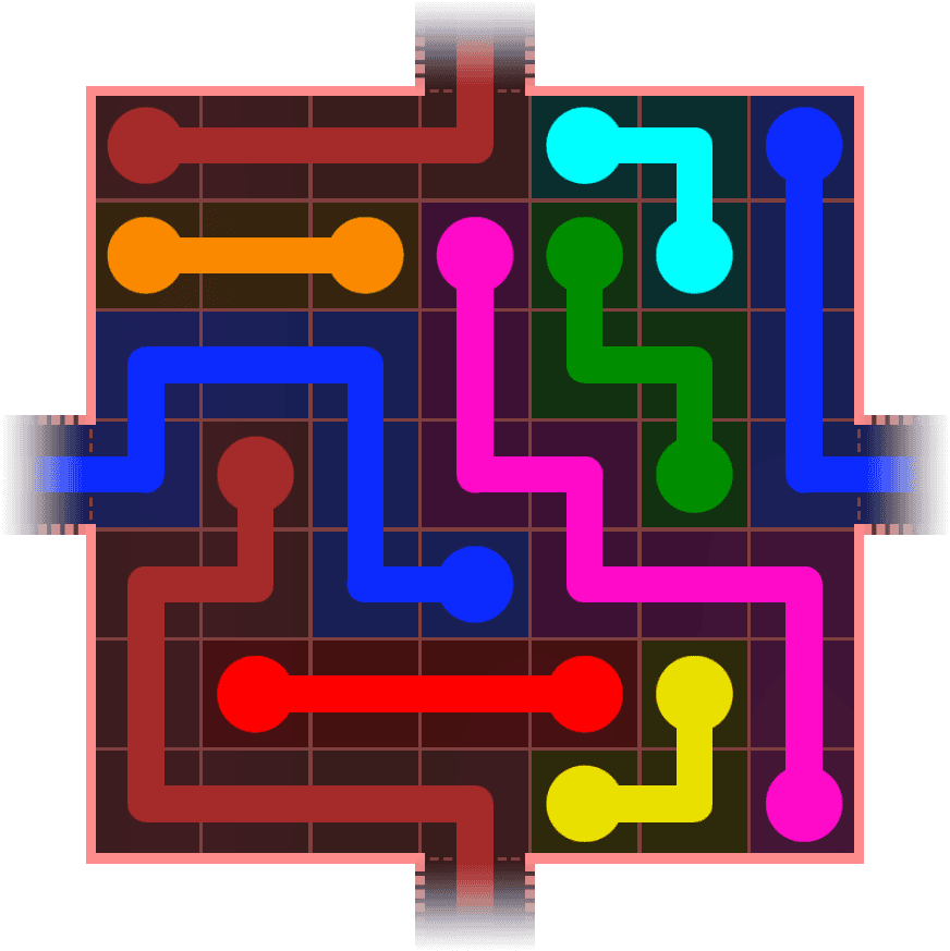 Flow Free Warps 684 Solution