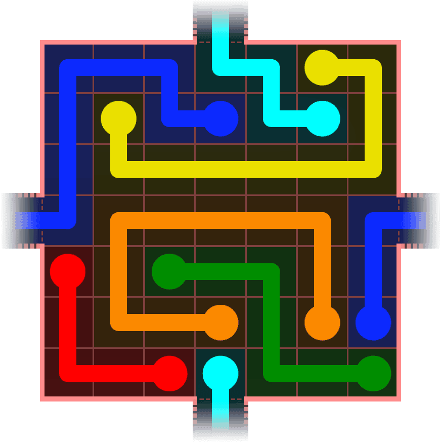 Flow Free Warps 687 Solution
