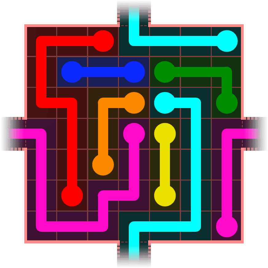 Flow Free Warps 689 Solution