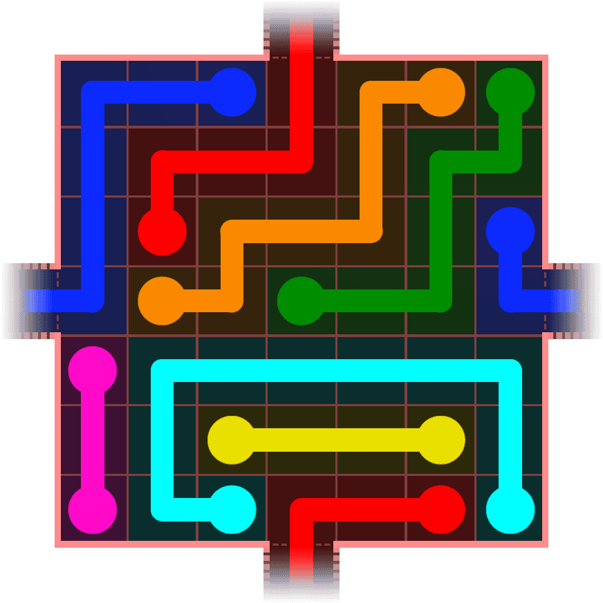 Flow Free Warps 707 Solution
