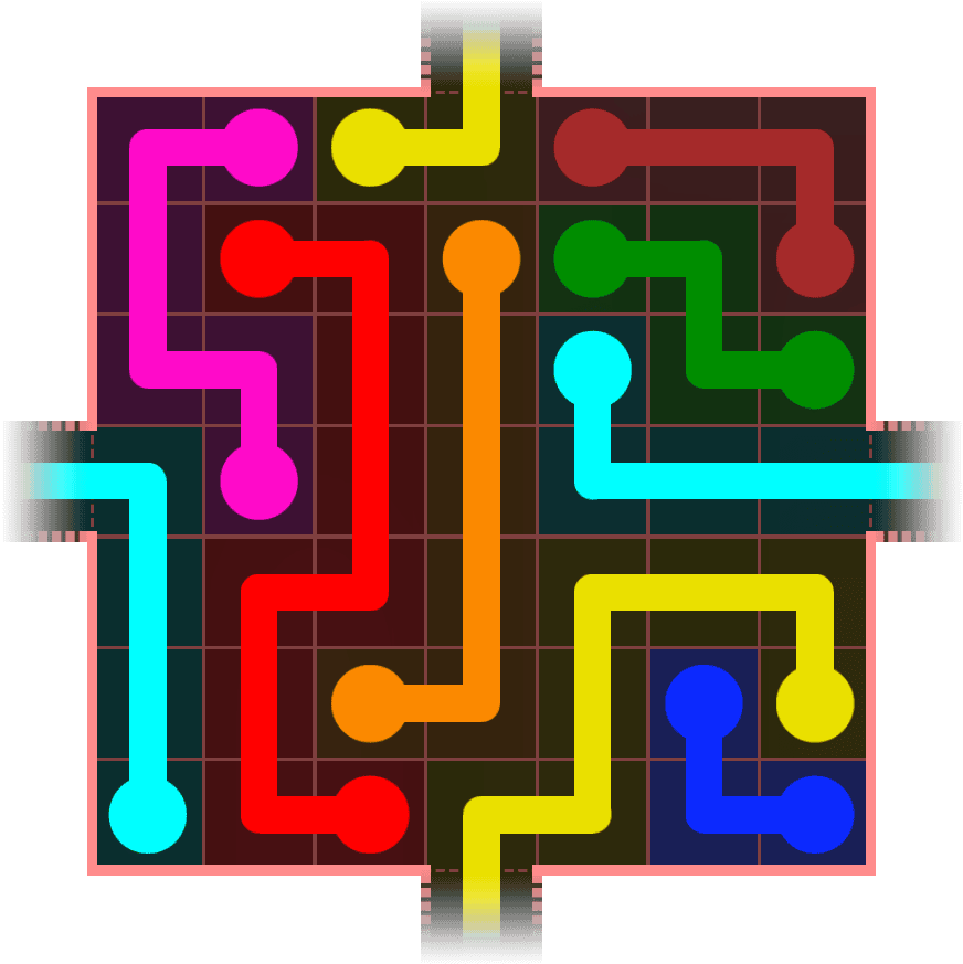 Flow Free Warps 709 Solution