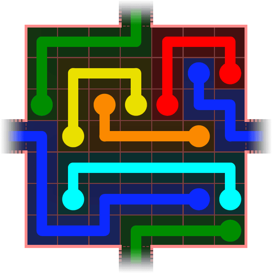 Flow Free Warps 711 Solution