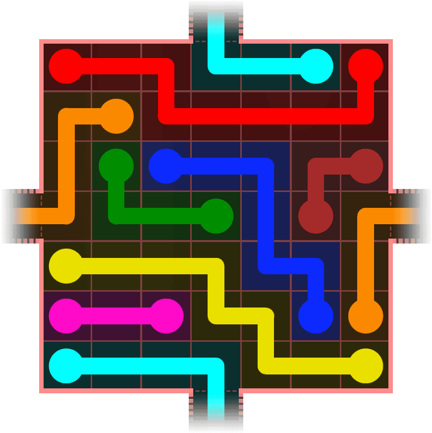 Flow Free Warps 714 Solution