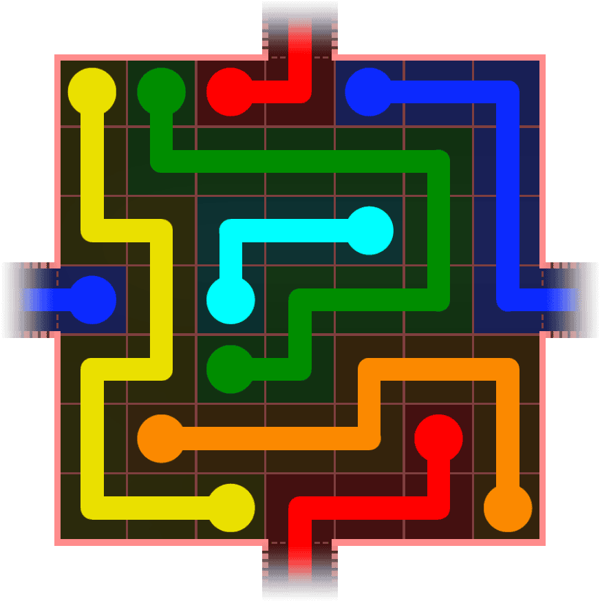 Flow Free Warps 719 Solution
