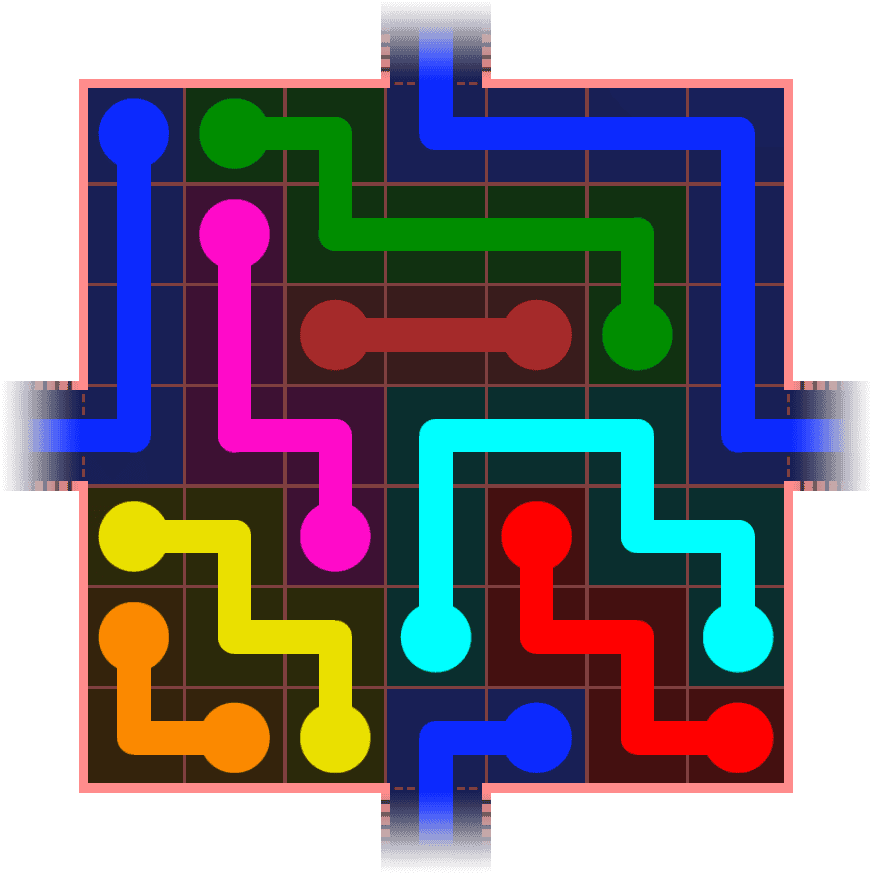 Flow Free Warps 695 Solution