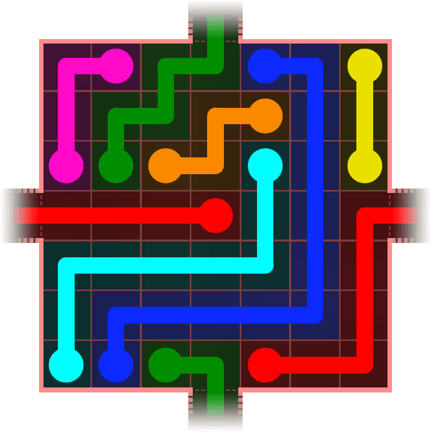 Flow Free Warps 697 Solution