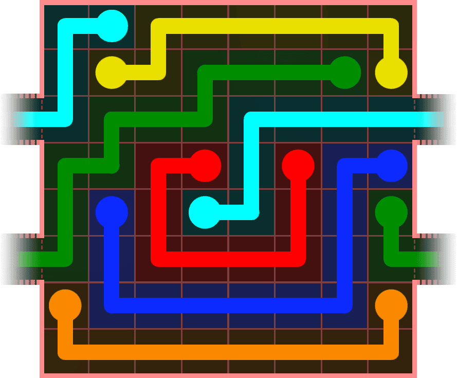Flow Free Warps 763 Solution