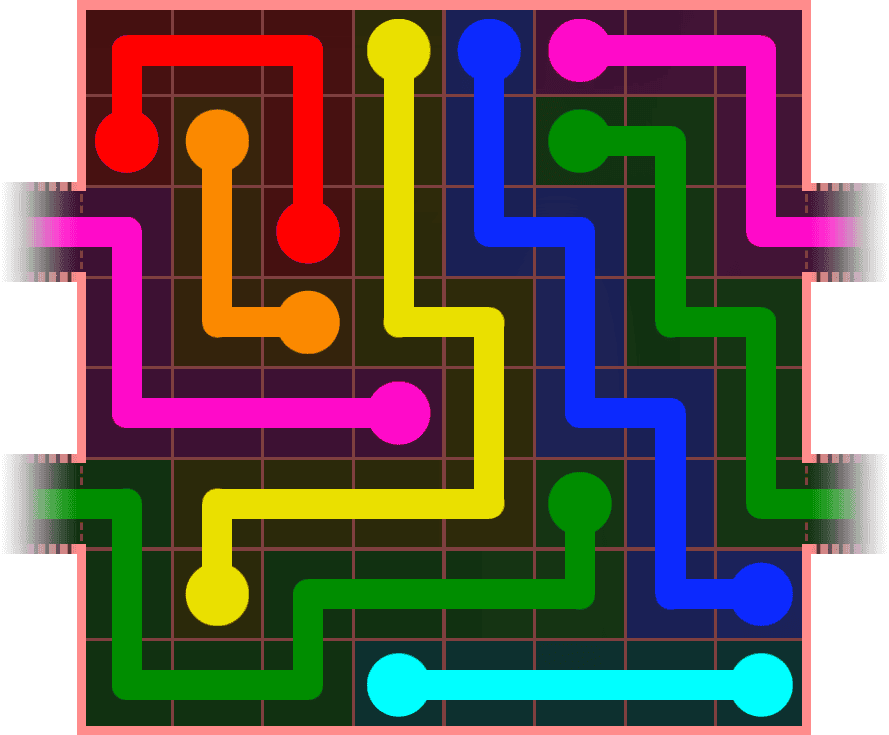 Flow Free Warps 768 Solution