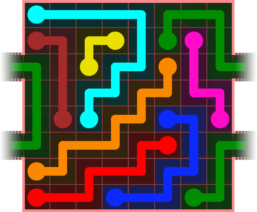 Flow Free Warps 772 Solution
