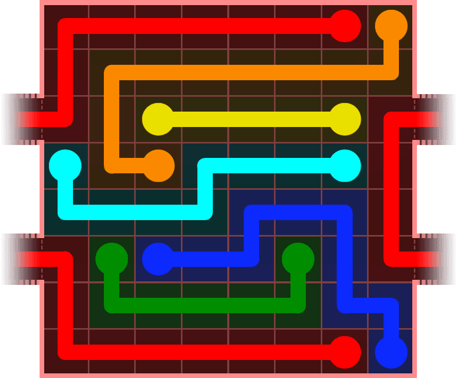 Flow Free Warps 754 Solution