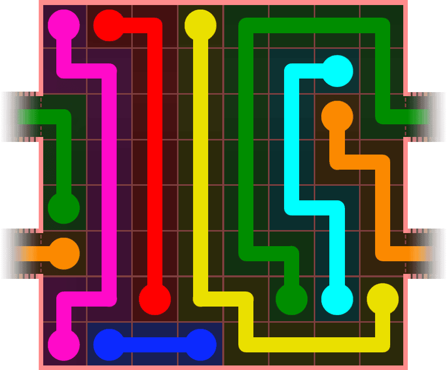 Flow Free Warps 872 Solution