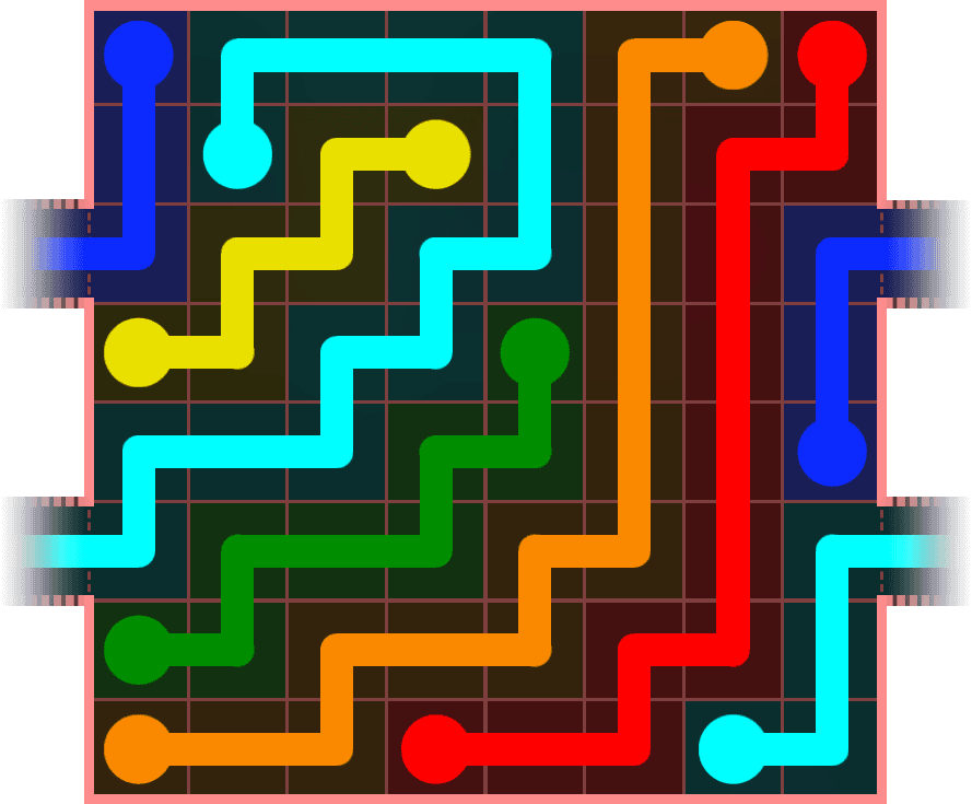 Flow Free Warps 874 Solution