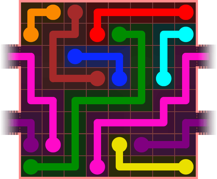 Flow Free Warps 877 Solution