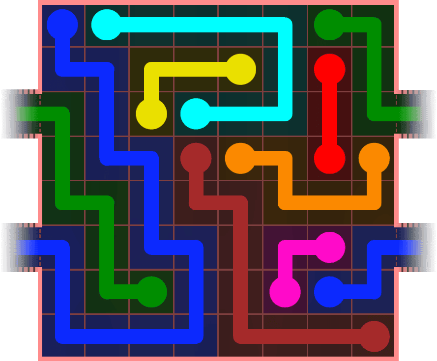 Flow Free Warps 898 Solution