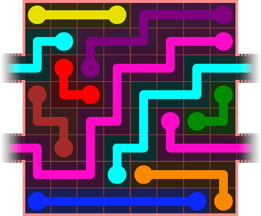 Flow Free Warps 899 Solution