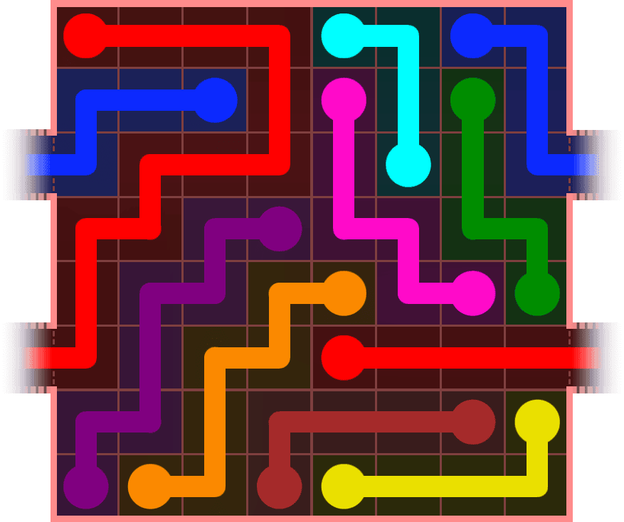 Flow Free Warps 800 Solution