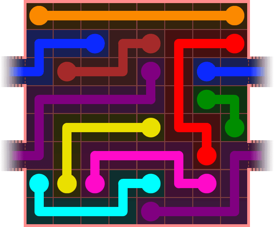 Flow Free Warps 802 Solution