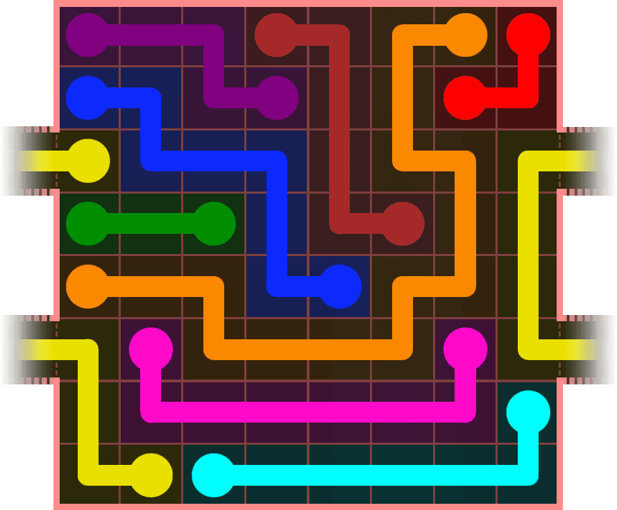 Flow Free Warps 808 Solution