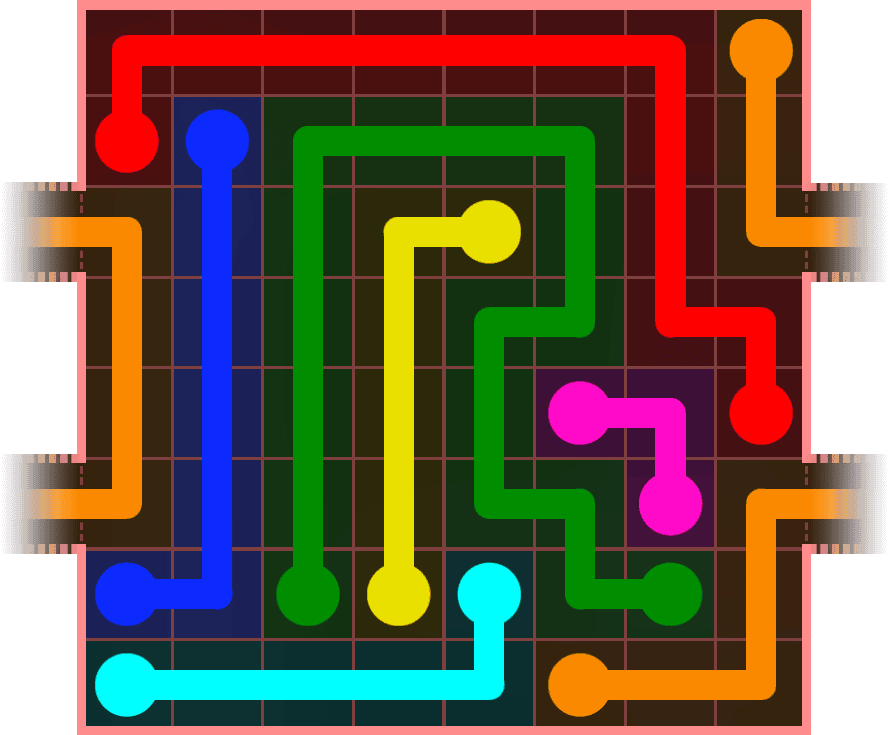 Flow Free Warps 816 Solution