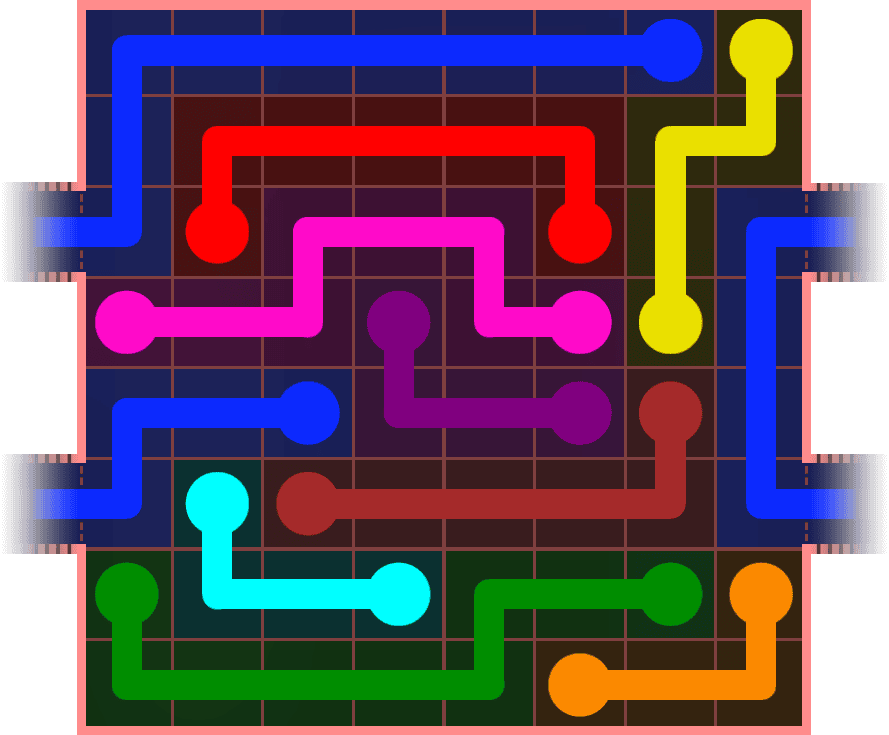 Flow Free Warps 817 Solution