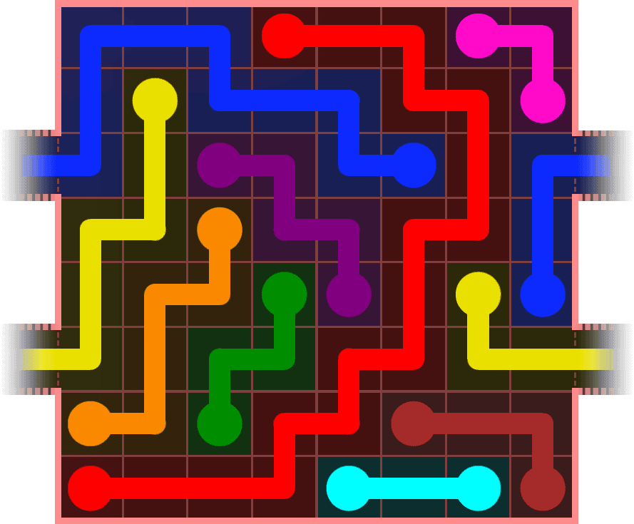 Flow Free Warps 828 Solution