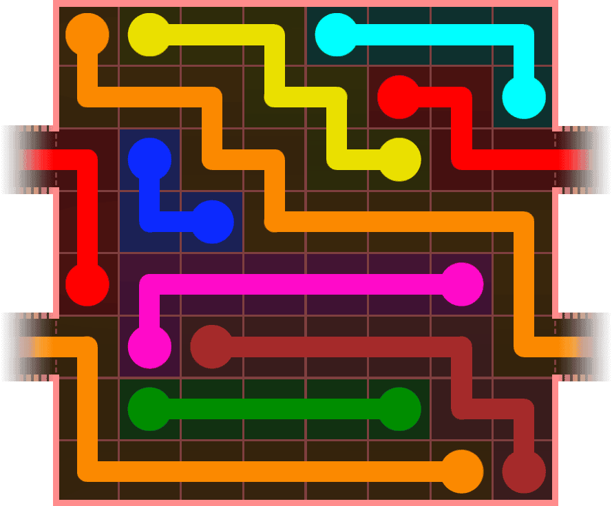 Flow Free Warps 831 Solution