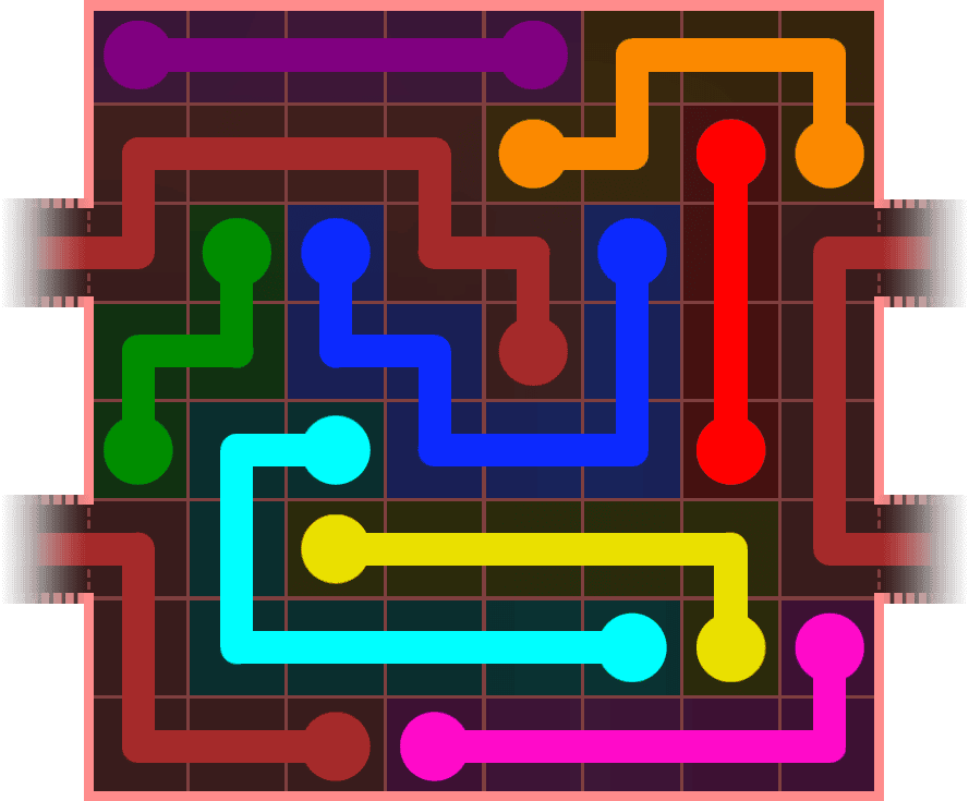 Flow Free Warps 832 Solution