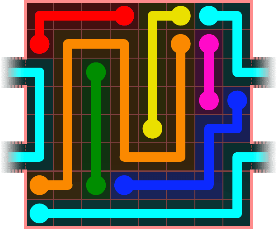 Flow Free Warps 833 Solution