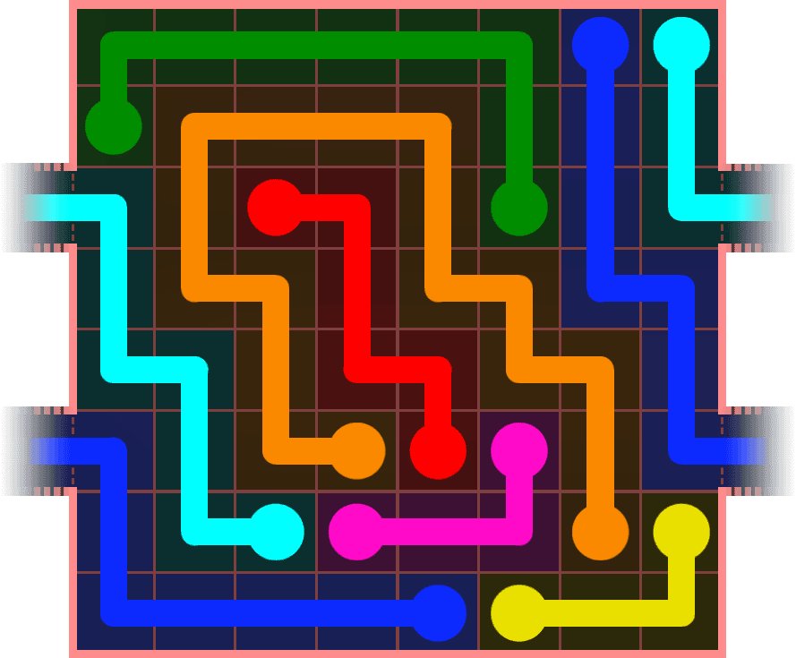 Flow Free Warps 834 Solution
