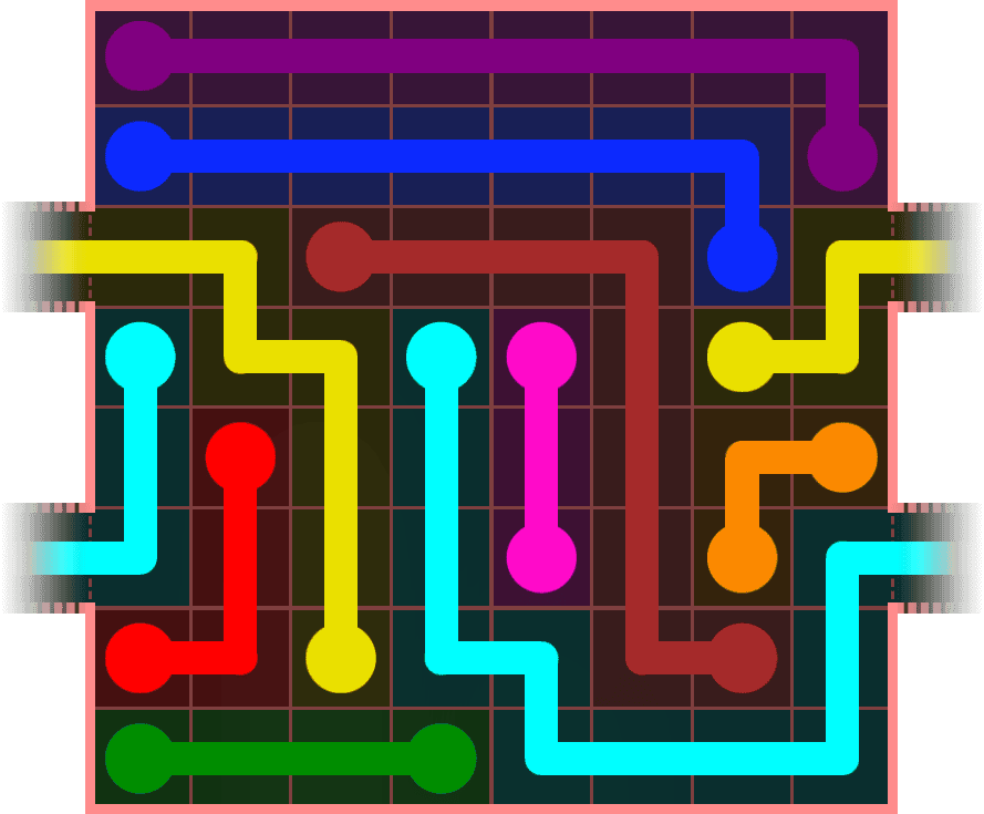 Flow Free Warps 836 Solution