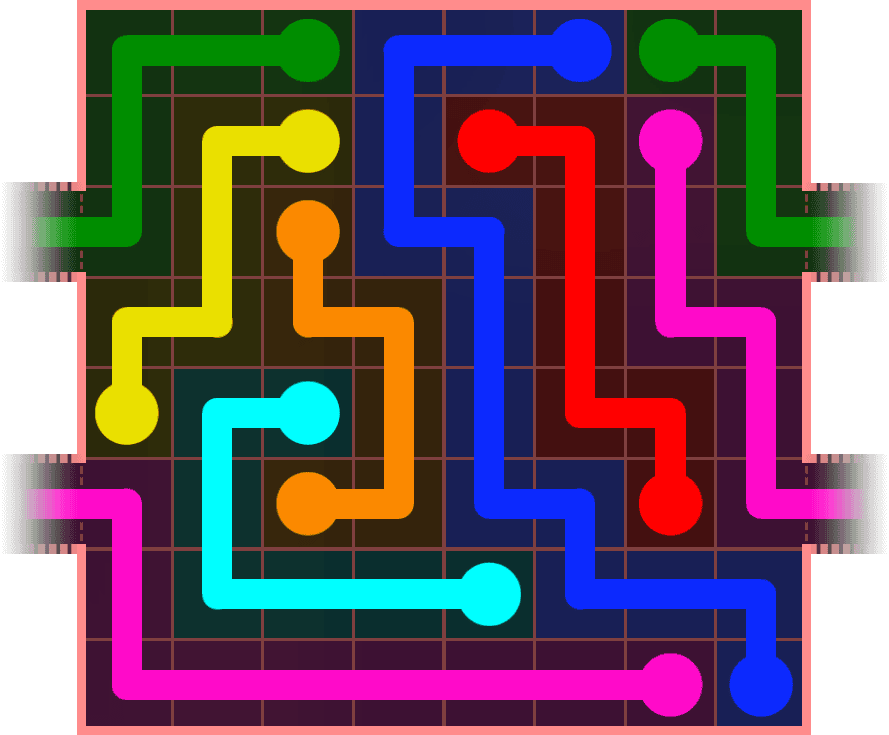 Flow Free Warps 851 Solution